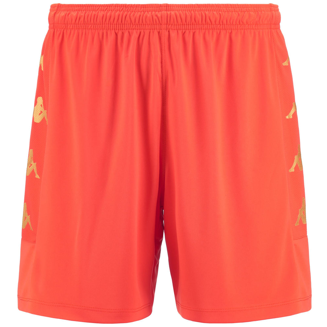 Orange Men's Slim Fit Soccer Shorts in Mesh Fabric main