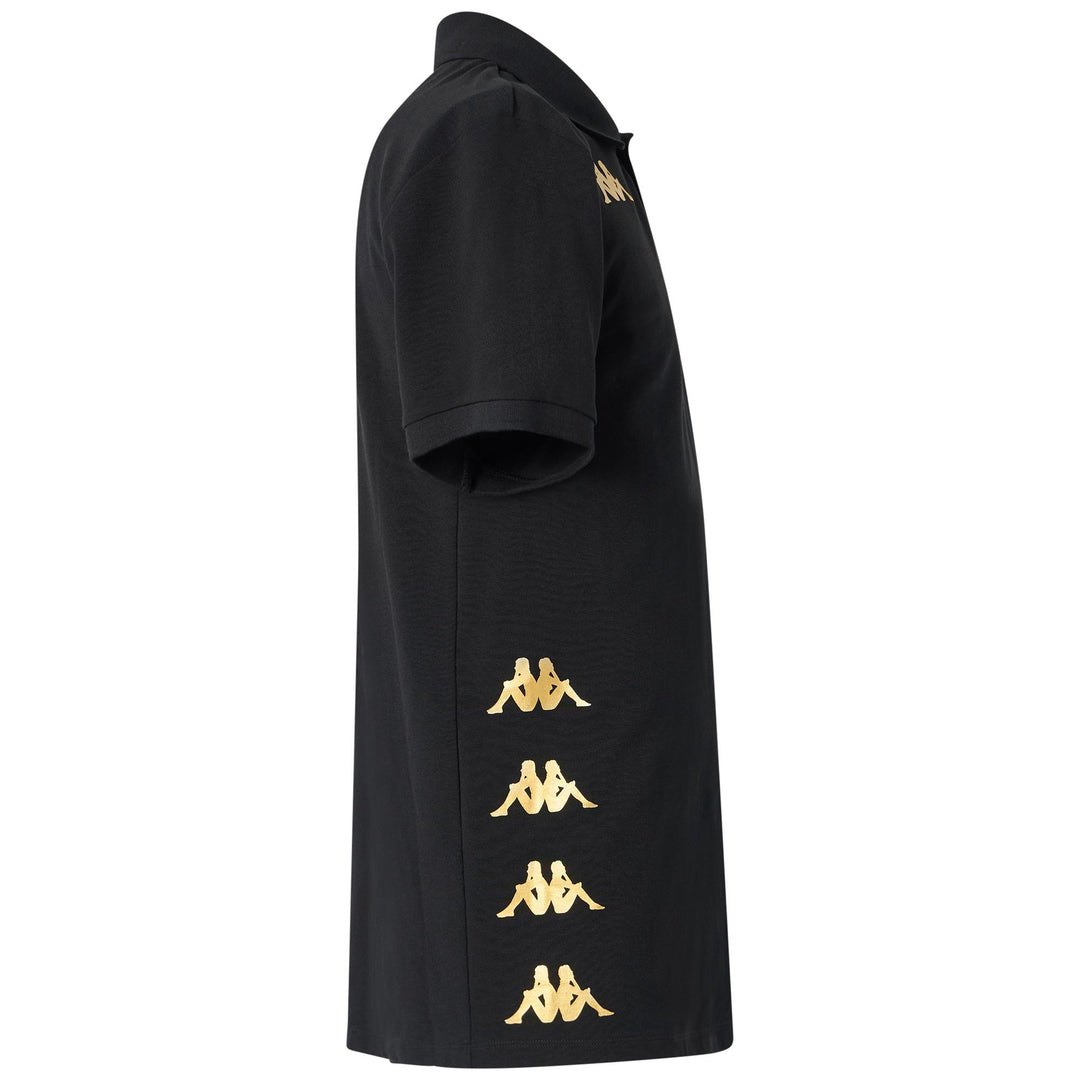 Polo de fútbol negro de corte entallado para hombre main