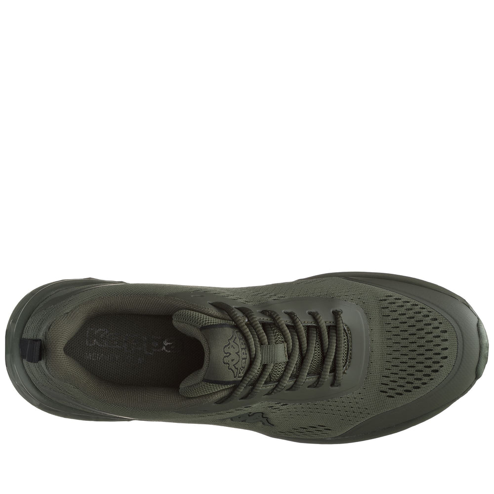 Olive Green Unisex Low Cut Walking Sneakers 02