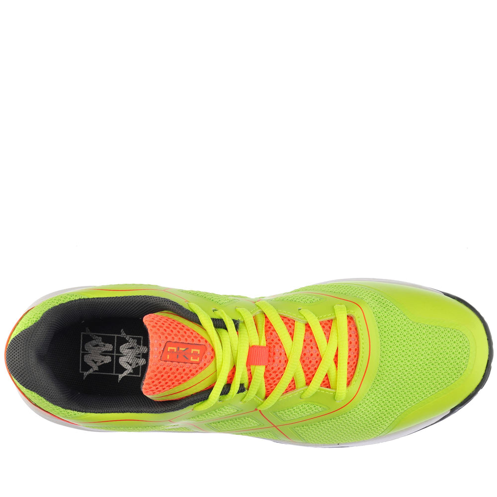 Scarpe Sportive Padel Unisex Basse Verde Neon con Suola in Gomma 02