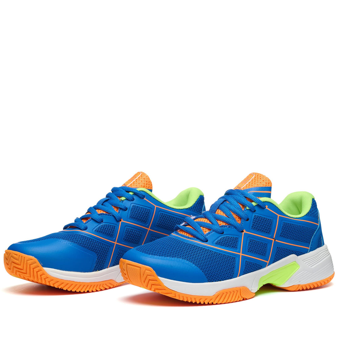Scarpe Sportive Padel Unisex Basse Blu Reale con Suola in Gomma 01