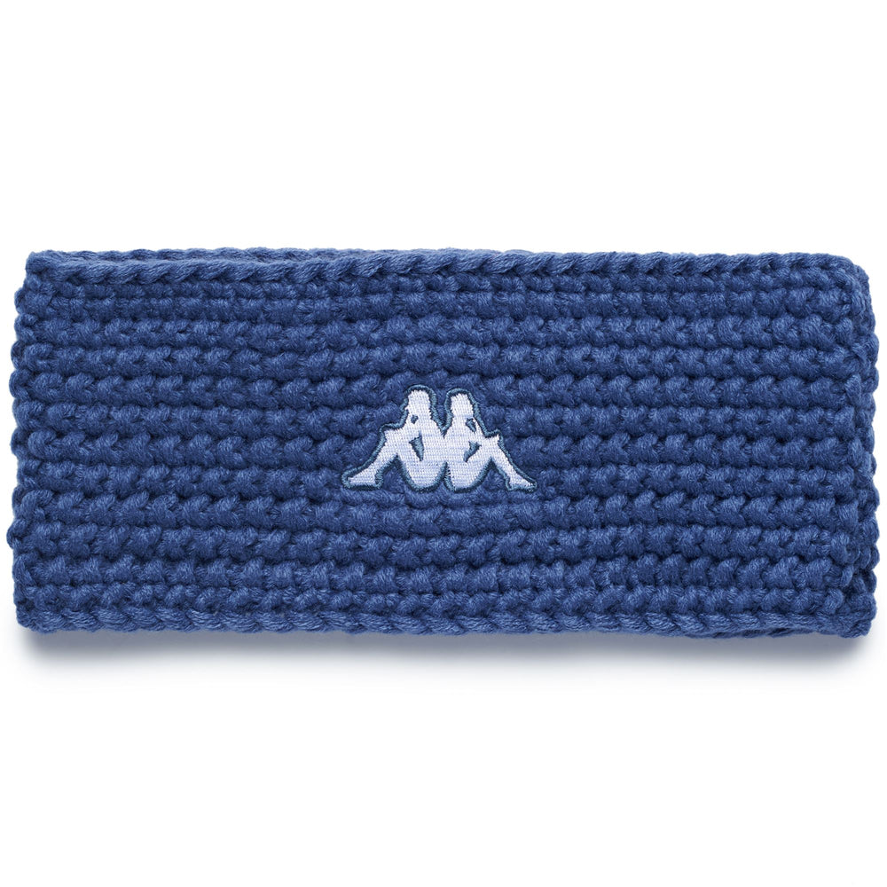 Blue Unisex Ski Headband in Acrylic Knit 02
