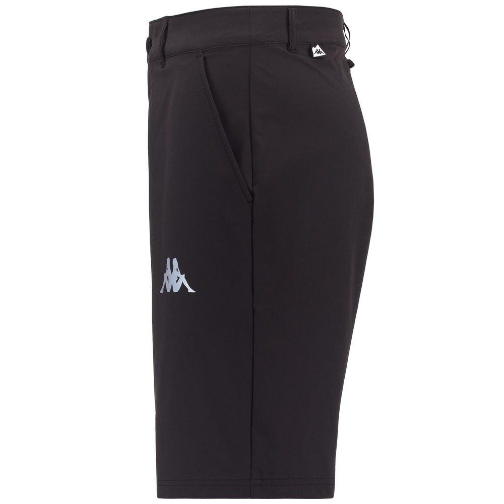 Shorts Man 3CENTO 310 Sport  Shorts BROWN EBONY-BLACK Dressed Front (jpg Rgb)	