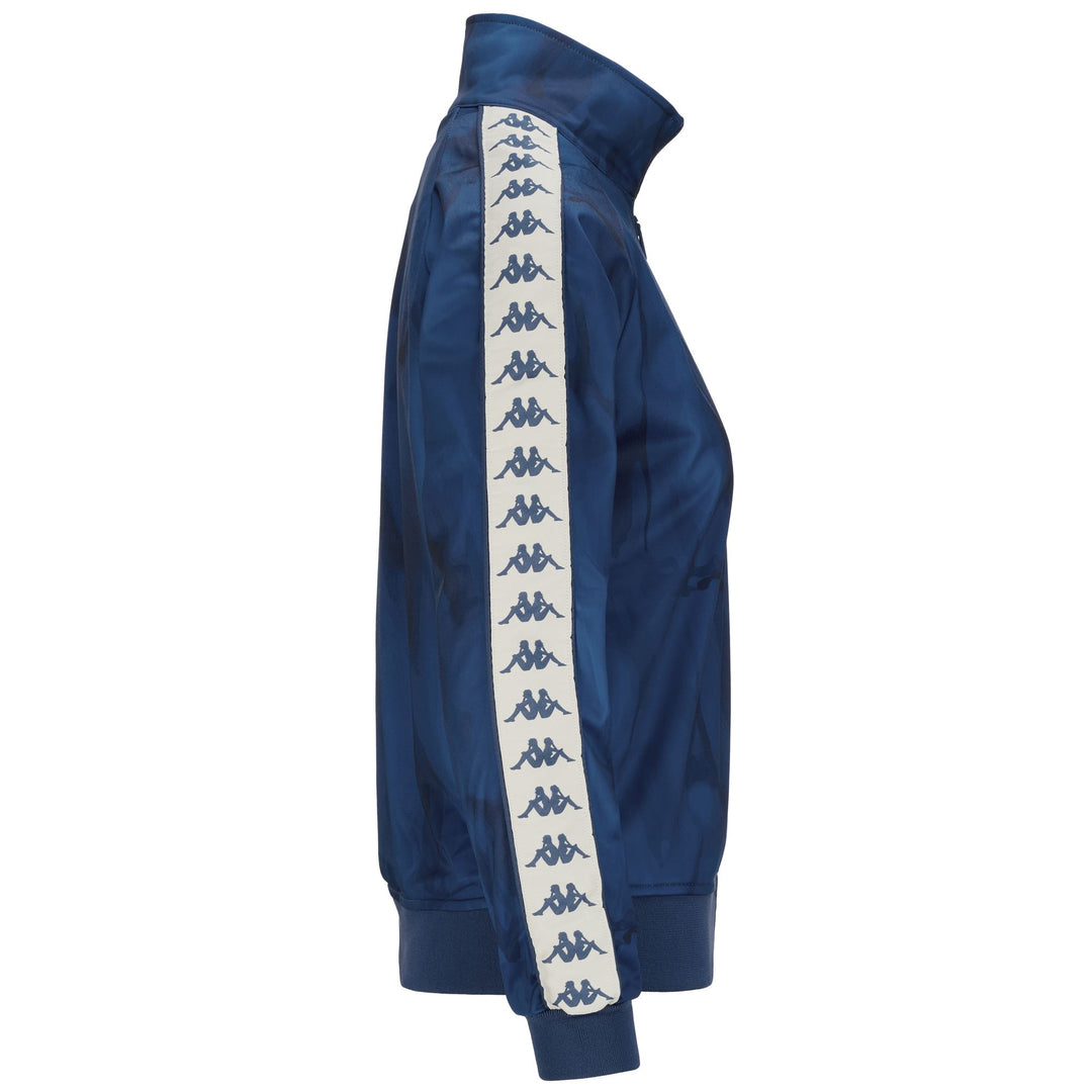 Felpa in Pile Grafica Donna Blu per Sport e Street Wear main