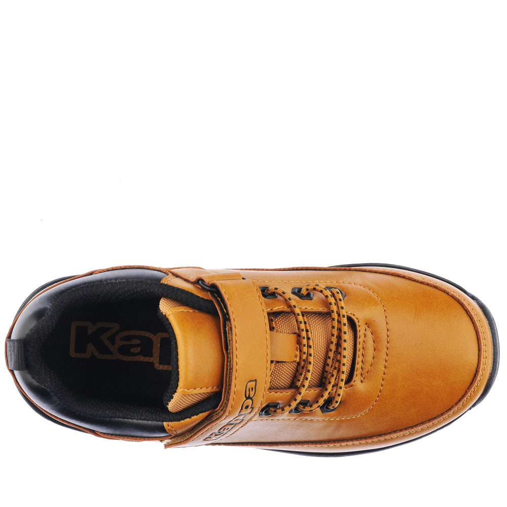 Yellow unisex Kids' Low Cut Sneakers with Velcro 02