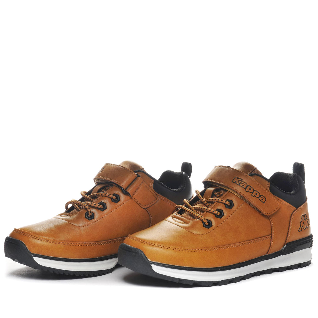 Yellow unisex Kids' Low Cut Sneakers with Velcro 01