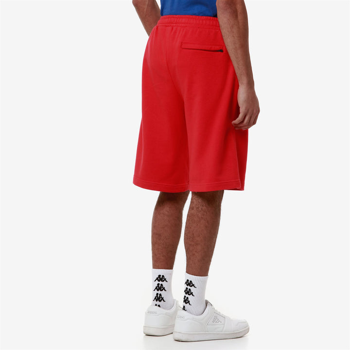 Shorts Man 222 BANDA SURRO Sport  Shorts RED-WHITE ANTIQUE Detail Double				