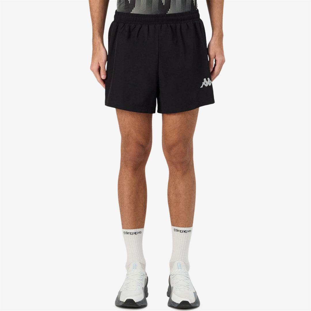 Pantaloncini sportivi da corsa da uomo neri con slip interni in rete main