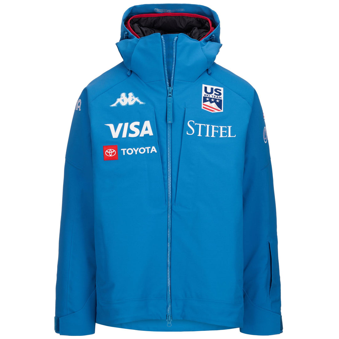 Chaqueta de esquí impermeable 3 en 1 de corte regular para hombre, color azul. 01