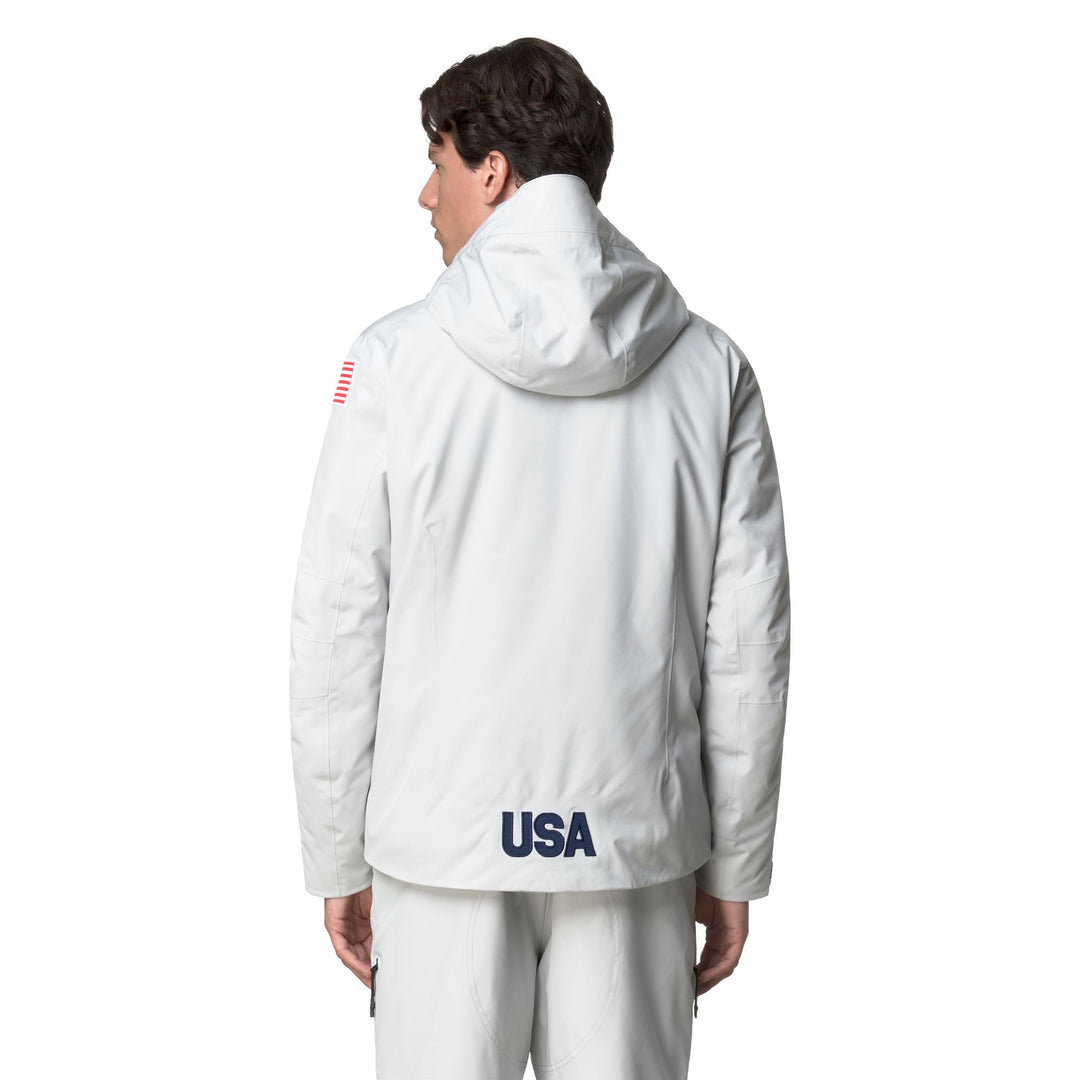 Light grey Men's Mid Ski Jacket with Waterproof Protection main