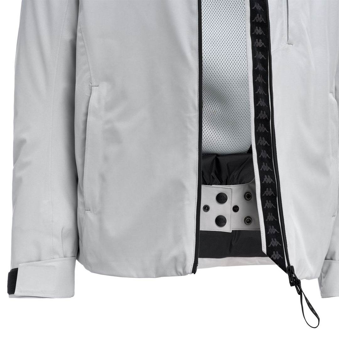 Grey Men's Slim Fit Ski Jacket with Waterproof Protection main