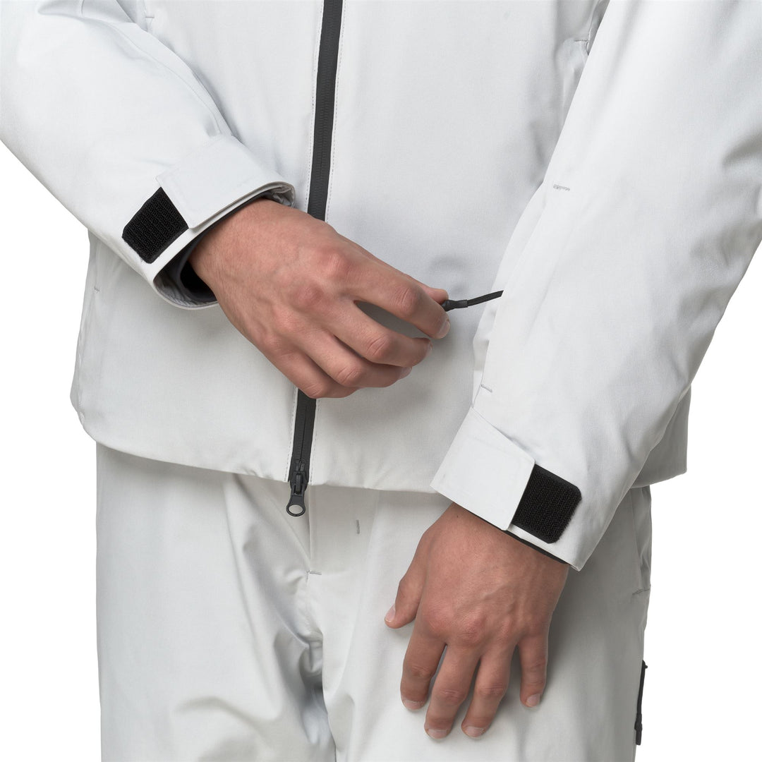 Light grey Men's Mid Ski Jacket with Waterproof Protection main