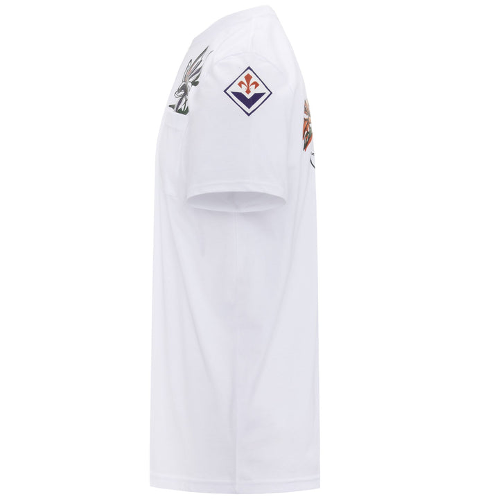 T-ShirtsTop Man FEVVOX FIORENTINA T-Shirt WHITE Dressed Back (jpg Rgb)		