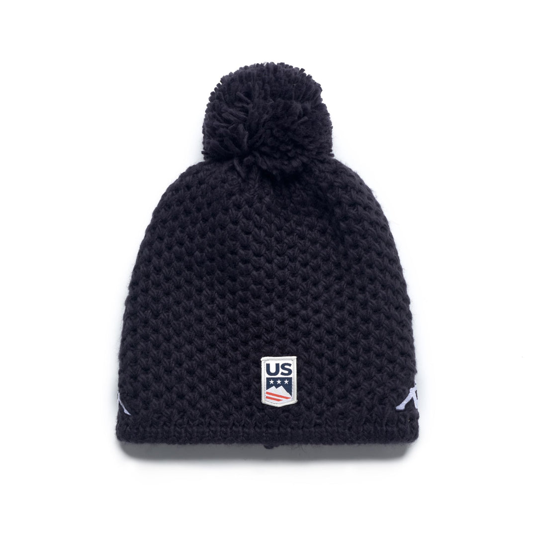 Blue Unisex Beanie Hat with Fleece Lining and Pom-Pom main