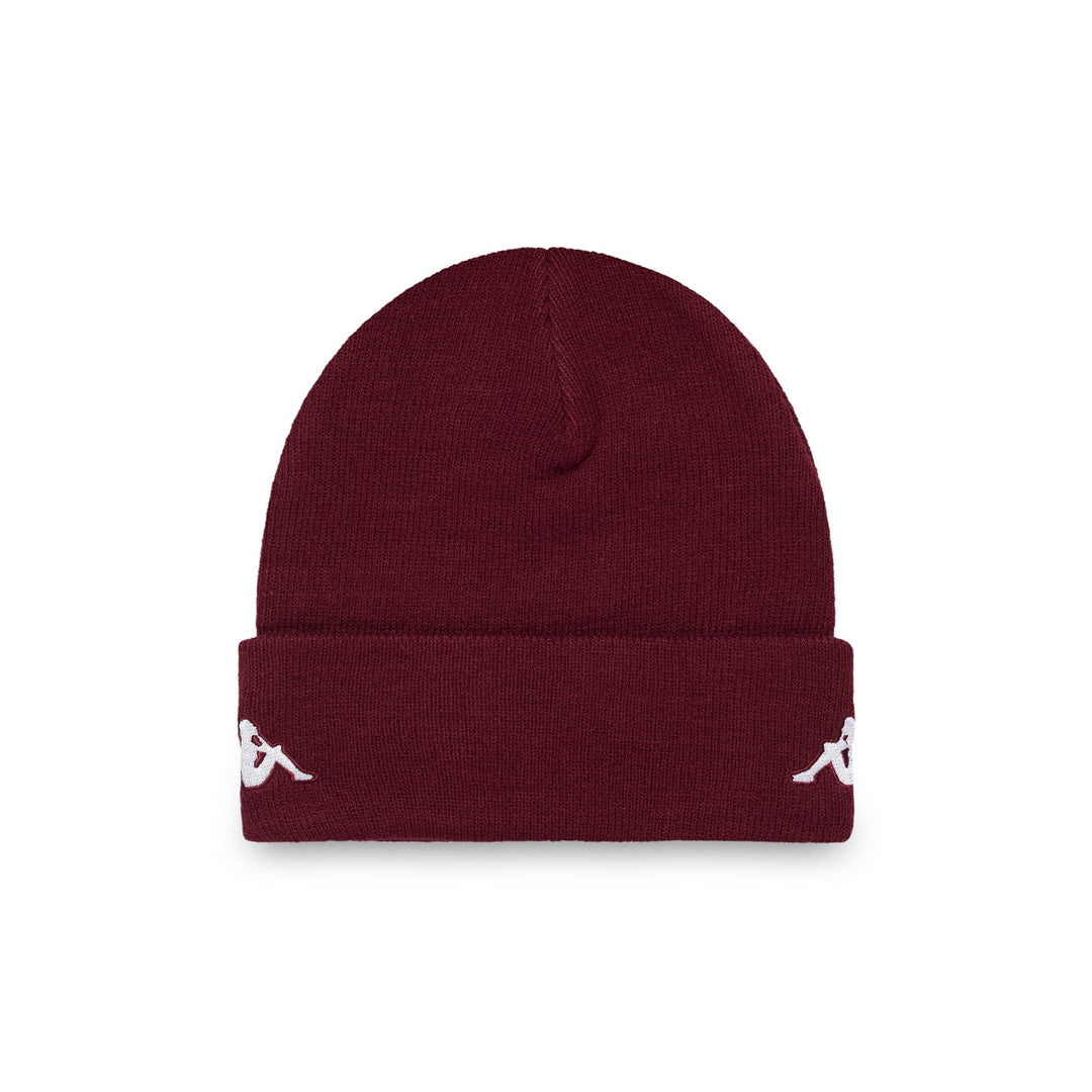 Red Unisex Beanie Hat with Omini Logos for Ski and Snowboard main