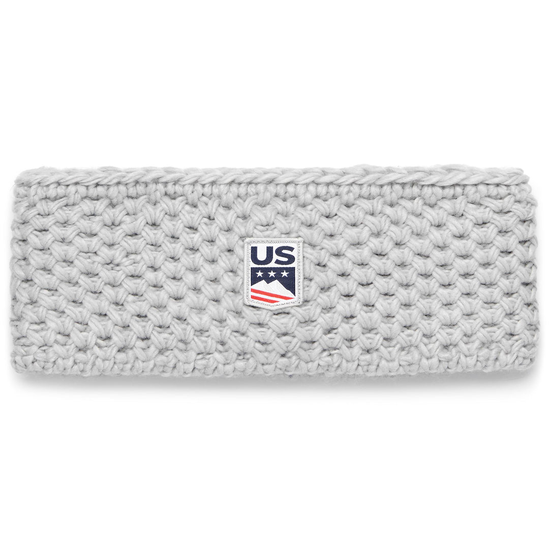 Light Grey Unisex Ski Headband with Polar Lining and Logo main
