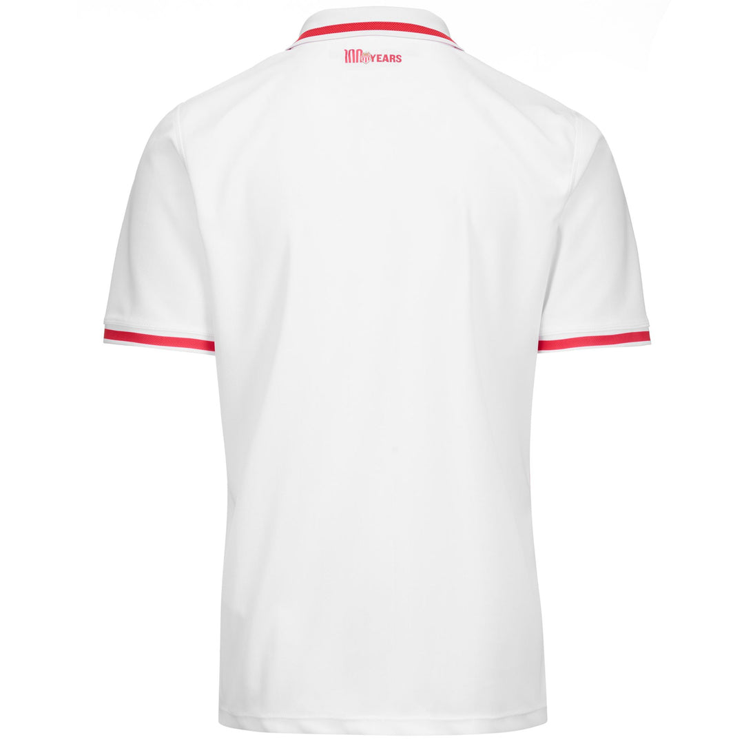 Red and White Men's Football Active Jersey Shirt with Hydro-Way Protection main