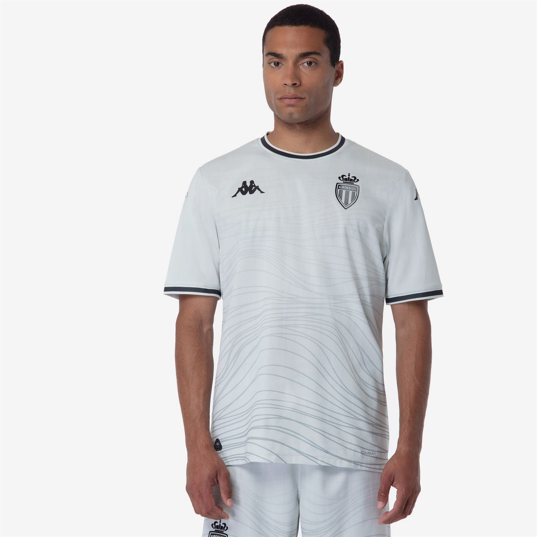 Camiseta deportiva de fútbol gris reciclada para hombre con protección Hydro-Way main