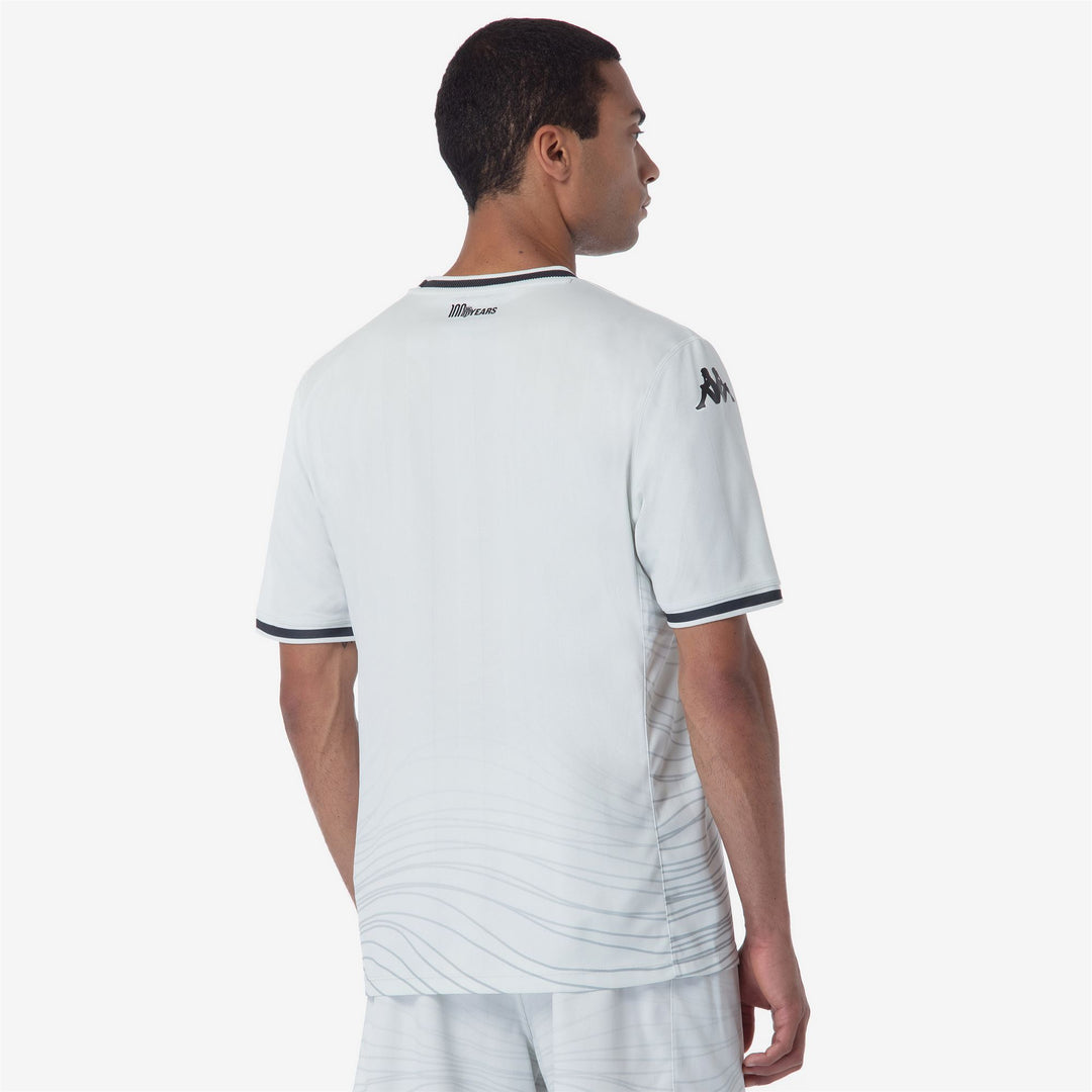 Camiseta deportiva de fútbol gris reciclada para hombre con protección Hydro-Way main