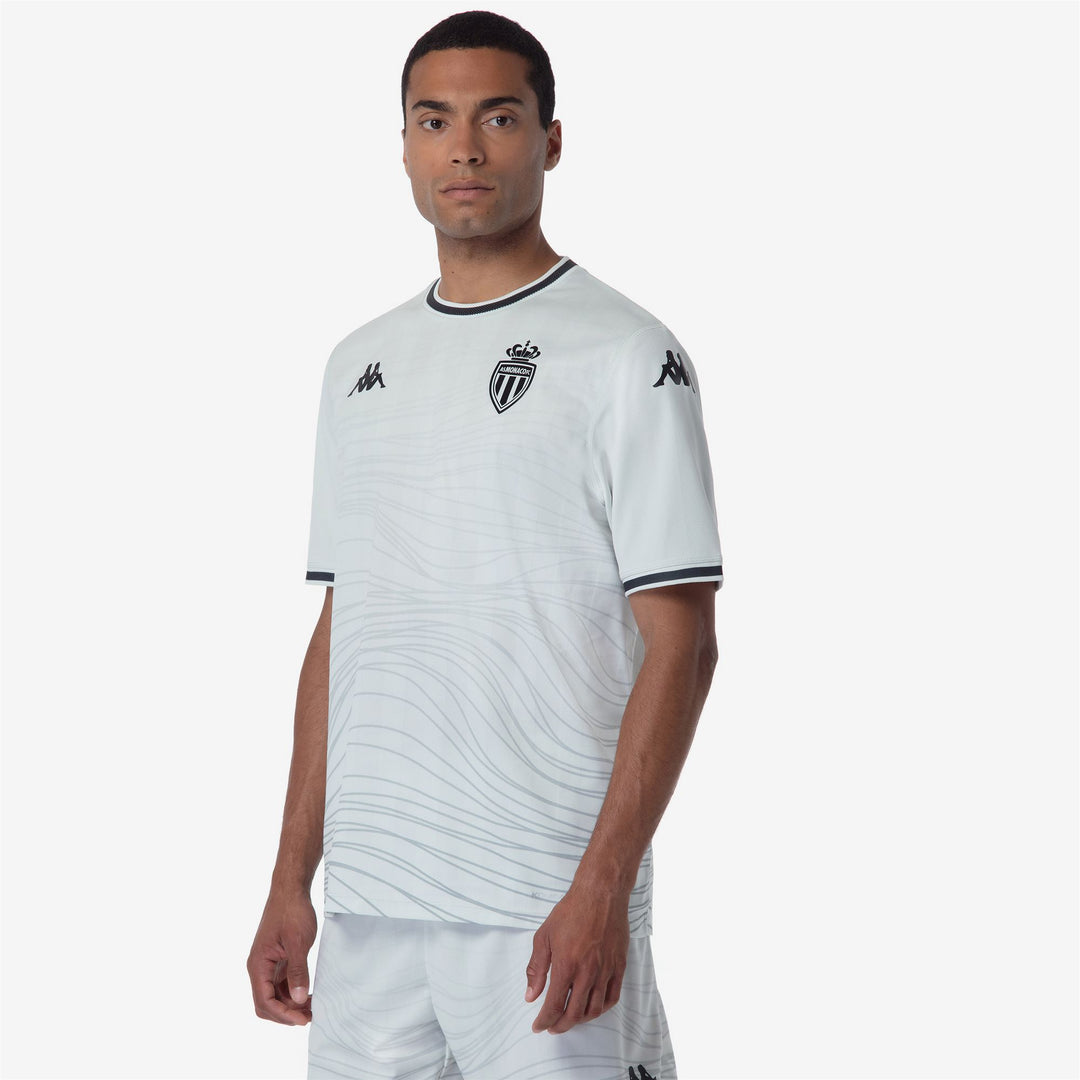 Camiseta deportiva de fútbol gris reciclada para hombre con protección Hydro-Way main