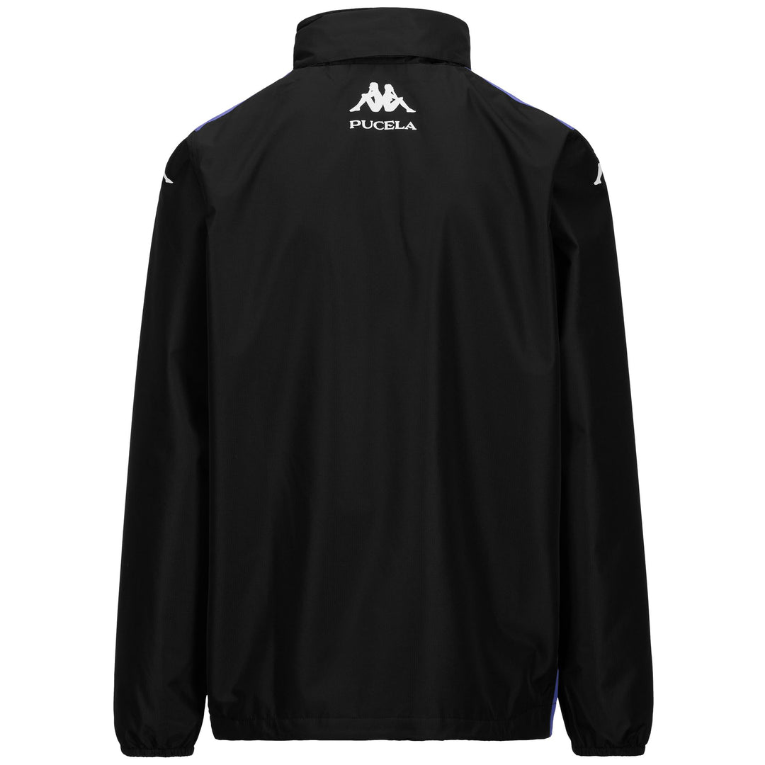 Black Men's Training Rain Jacket with Water Protection main