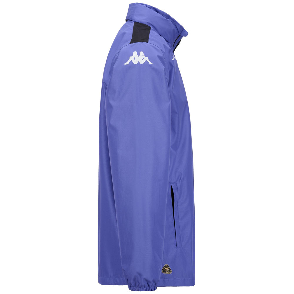 Chaqueta impermeable de entrenamiento medio para hombre Violet con protección contra el agua 02