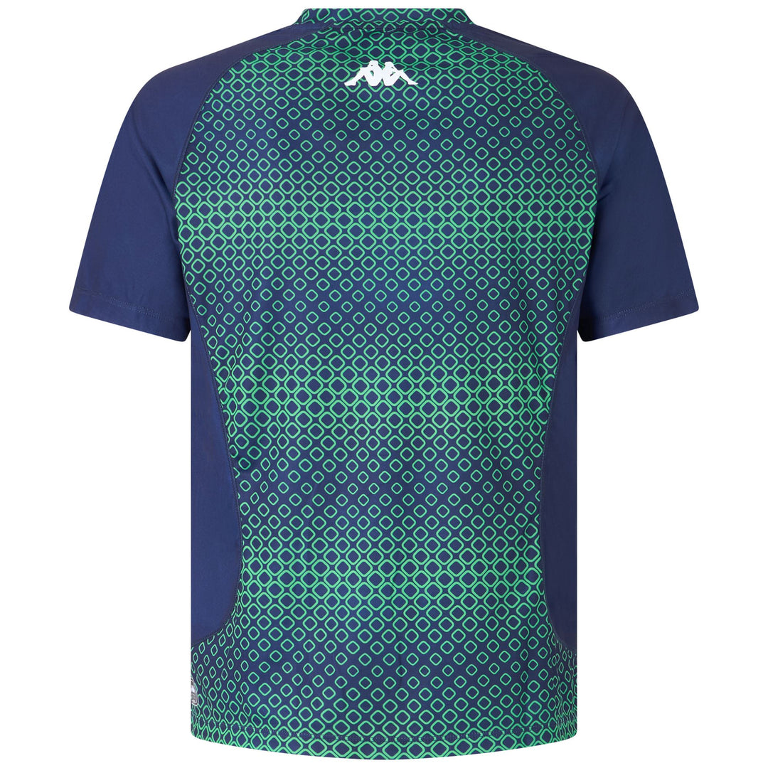 Blue Men's Regular Fit Padel Shirt in Polyester Jersey Fabric main