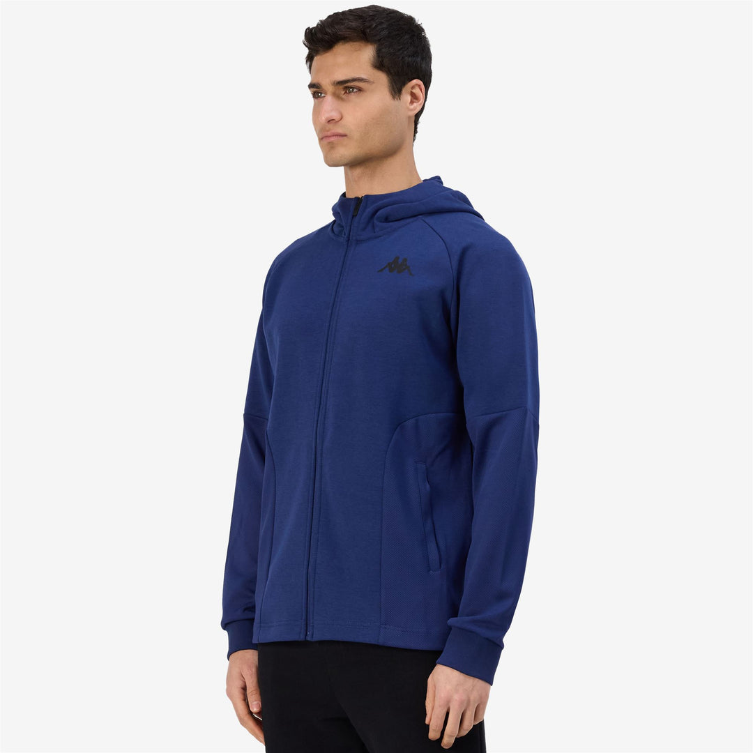 Chaqueta polar de entrenamiento de corte entallado azul marino para hombre main