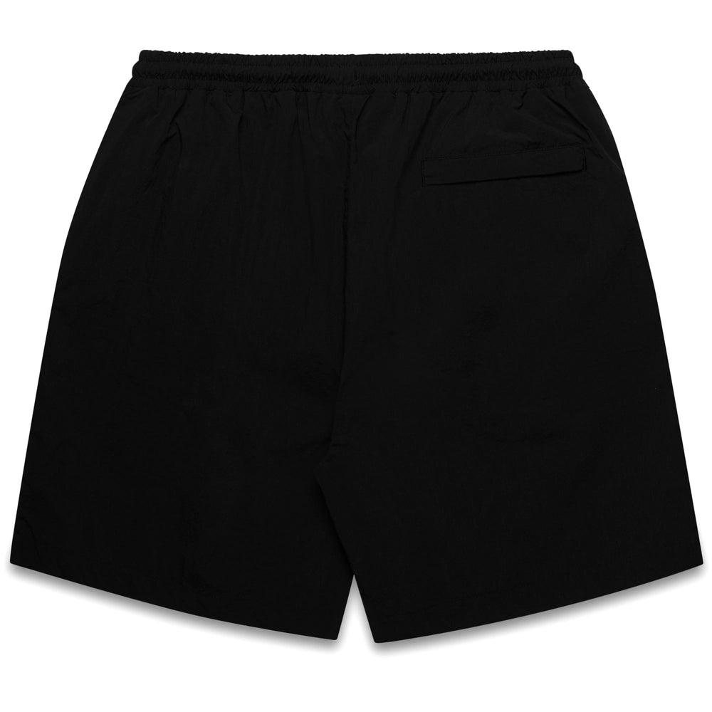 Black Men's Sport Street Shorts with Elastic Waist and Pockets 02