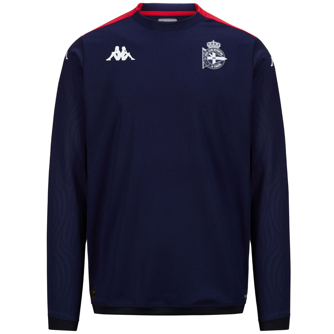 Sweat à capuche d'entraînement de football bleu Deportivo de La Coruña pour homme 01