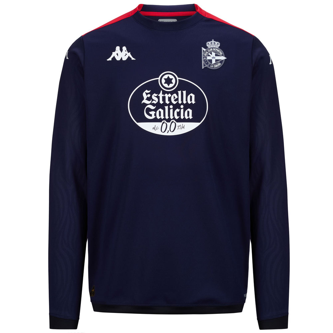 Sweat à capuche d'entraînement de football bleu Deportivo de La Coruña pour homme 01