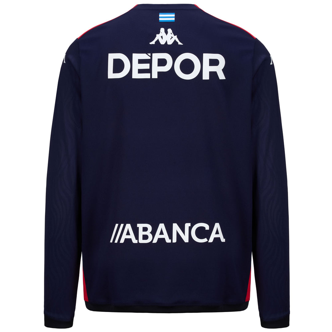 Sweat à capuche d'entraînement de football bleu Deportivo de La Coruña pour homme main
