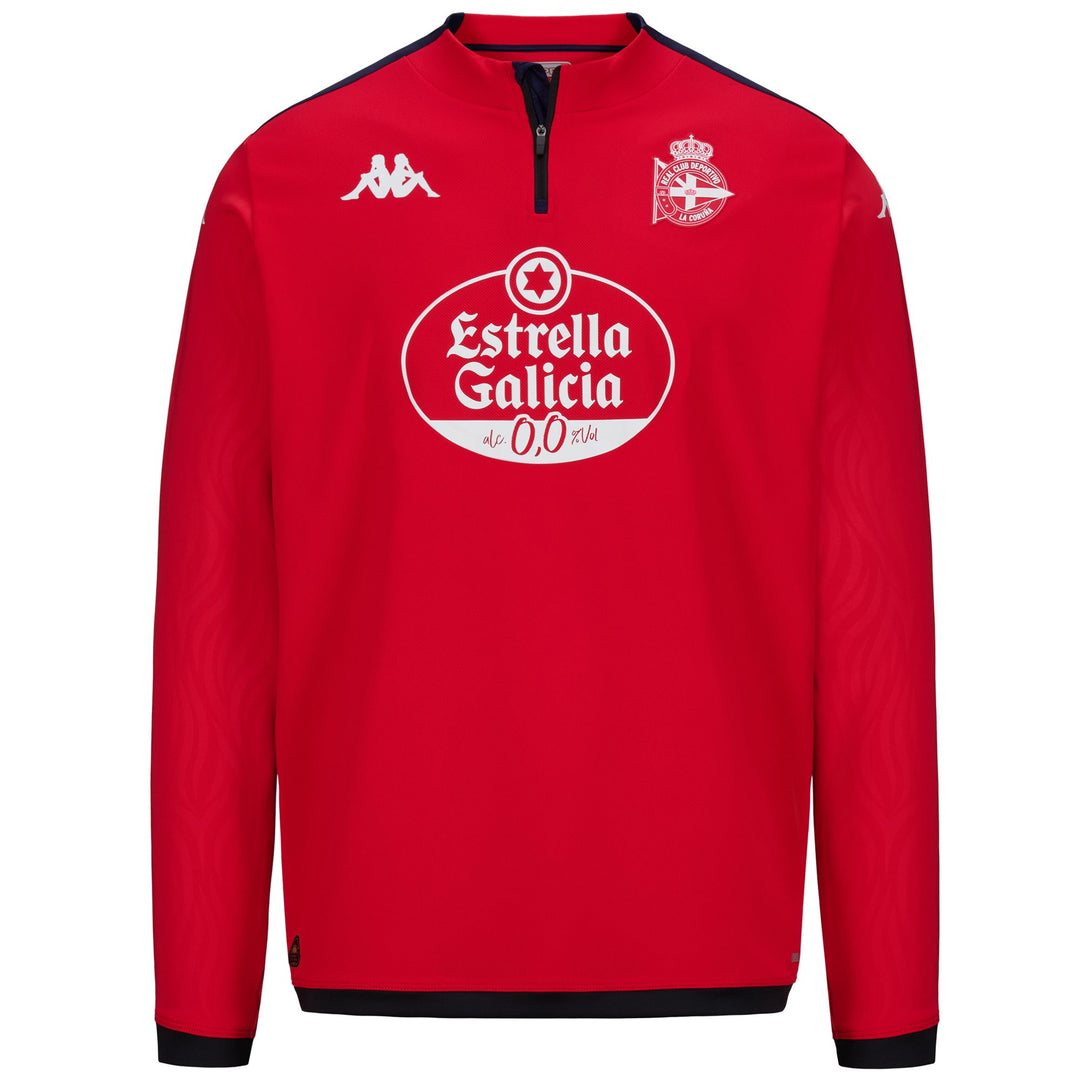 Suéter polar rojo para hombre con tecnología de protección Hydro-Way 01