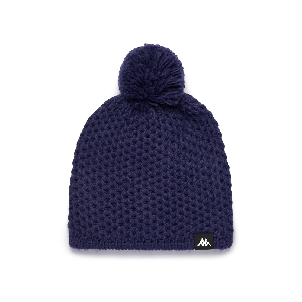 Cappello da Sci Unisex Blu con Fodera in Pile e Pom Pom 02