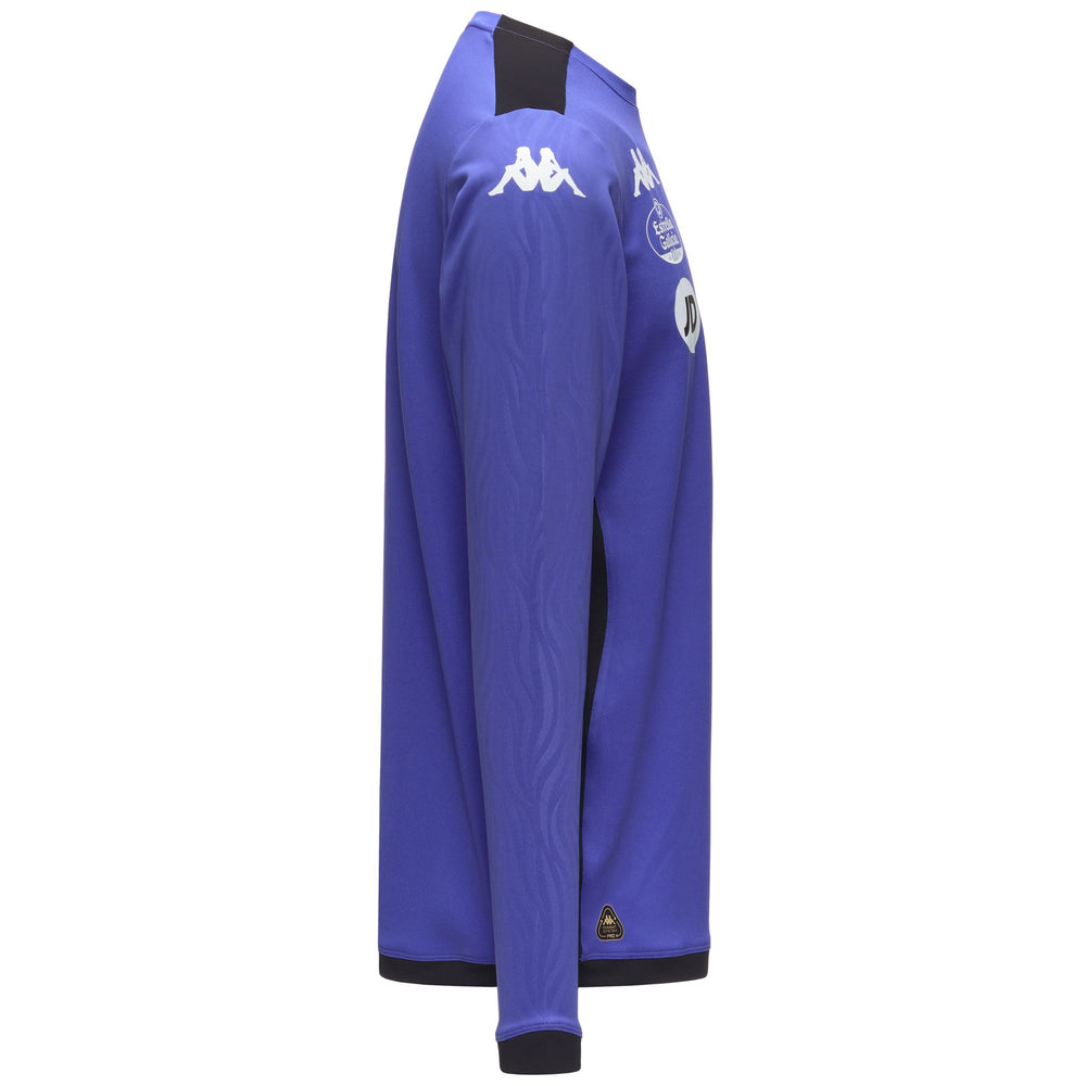 Suéter polar de entrenamiento entallado para hombre en violeta con tecnología Hydro-Way 02