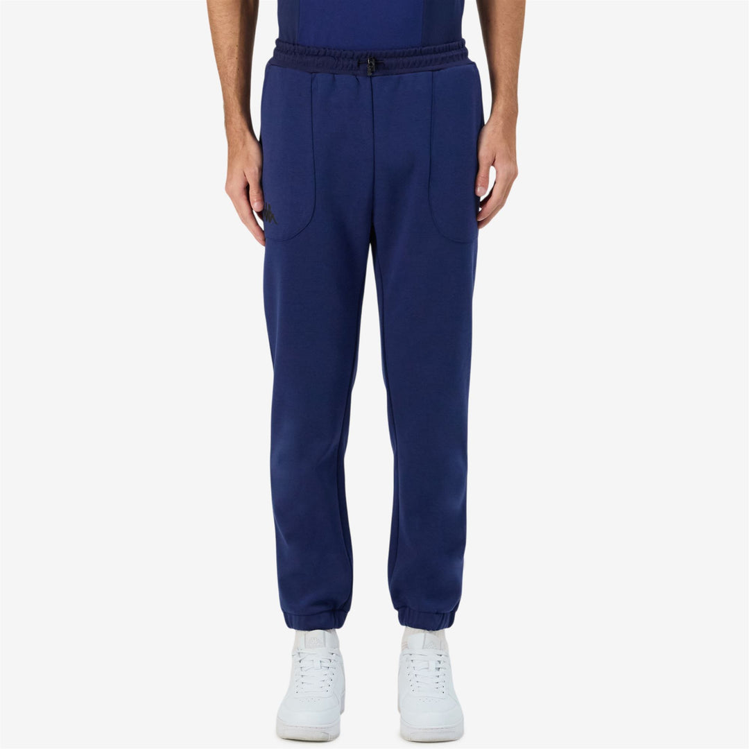 Pantalón deportivo de entrenamiento para hombre azul marino con bolsillos cargo main