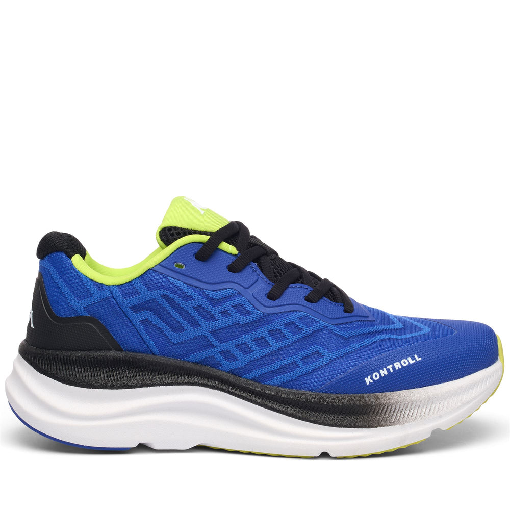 Zapatillas de running unisex de corte bajo, azules y verdes, con parte superior de jacquard 02