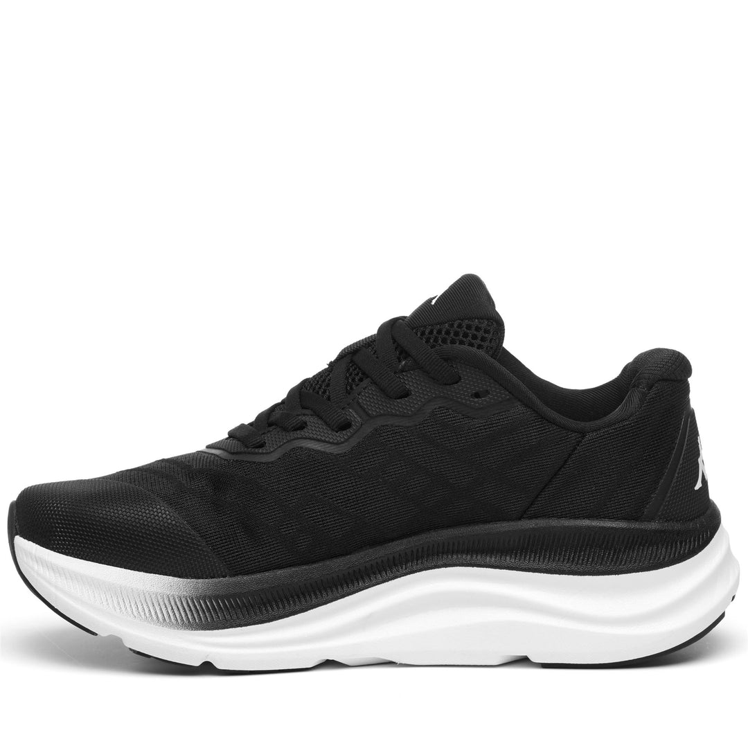 Black and White Unisex Low Cut Sport Running Shoes main