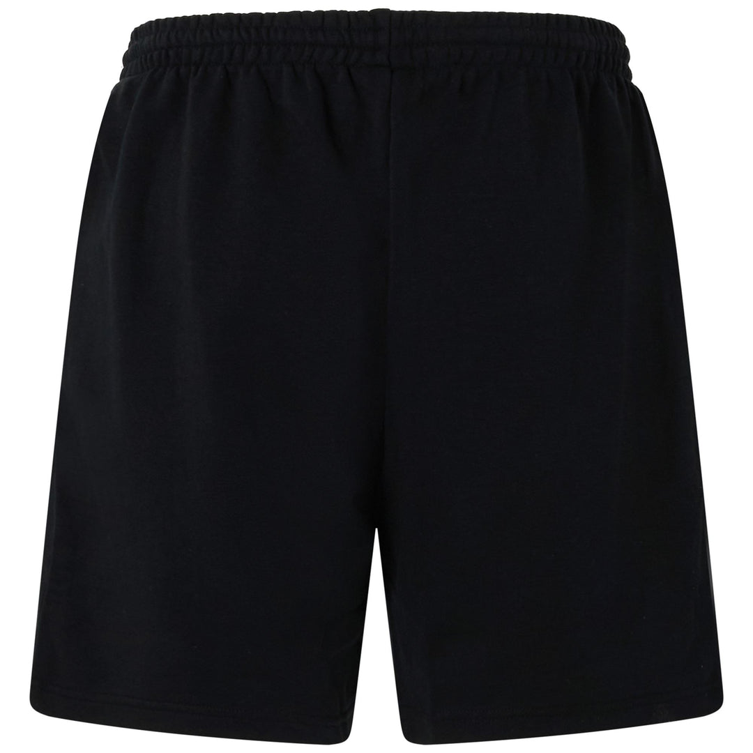Short de sport noir pour homme, coupe classique, en coton biologique main