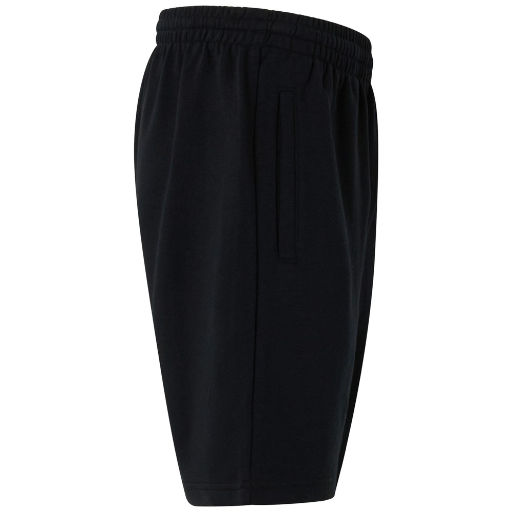 Pantalones cortos deportivos de calle de algodón orgánico para hombre, en blanco y negro 02