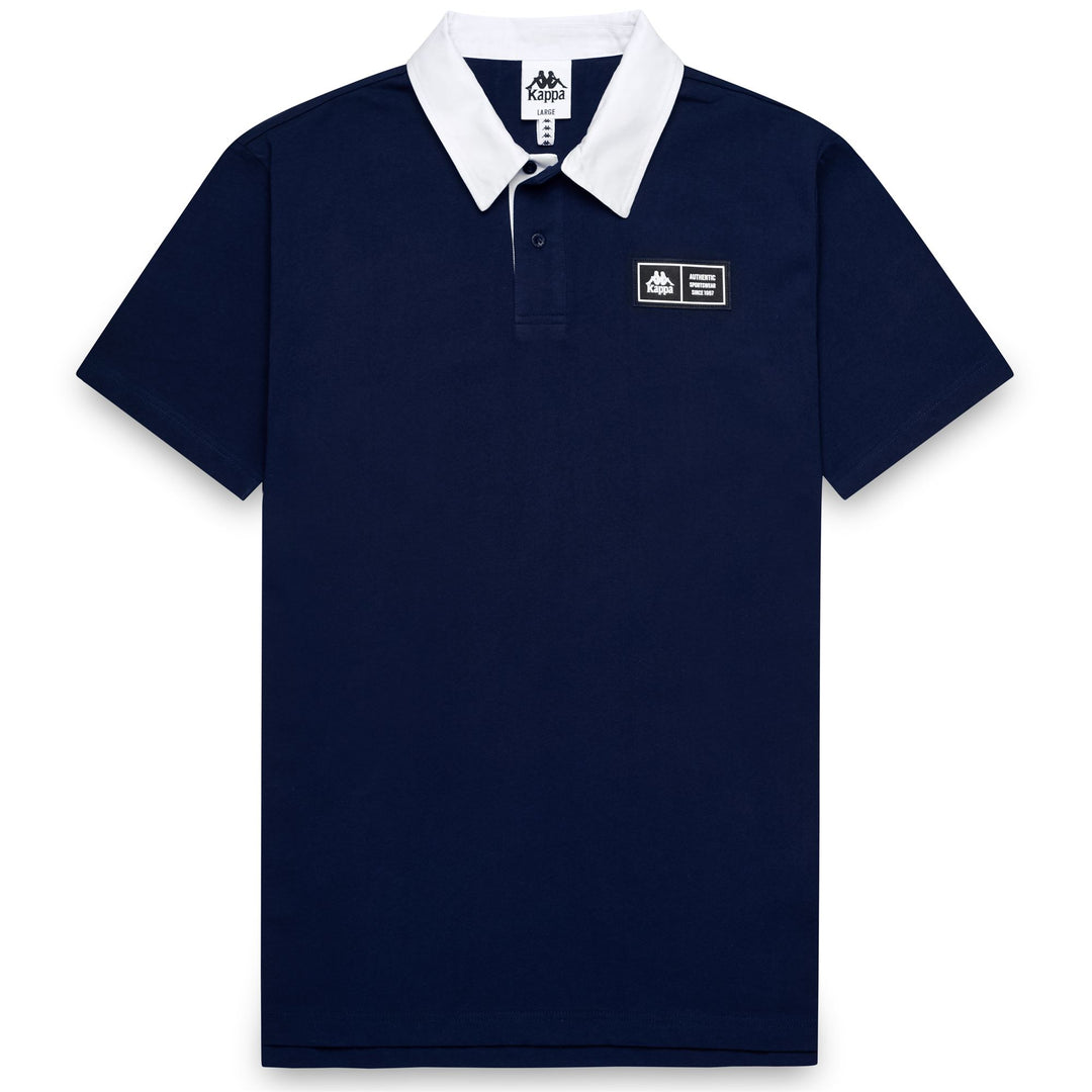 Blue Iris Men's Short Sleeve Cotton Polo Shirt 01