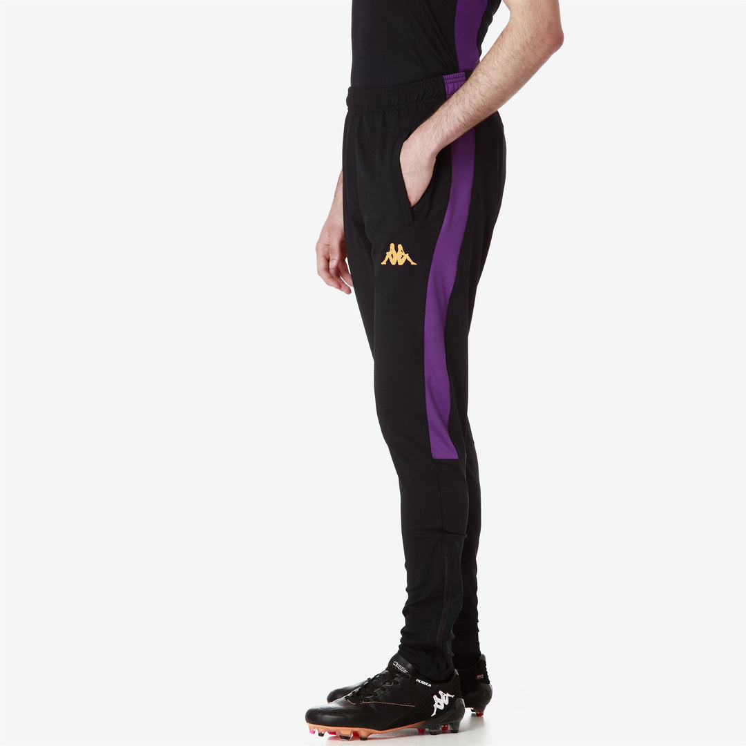 Black Violet Men's Football Training Pants with Hydro-Way Protection main