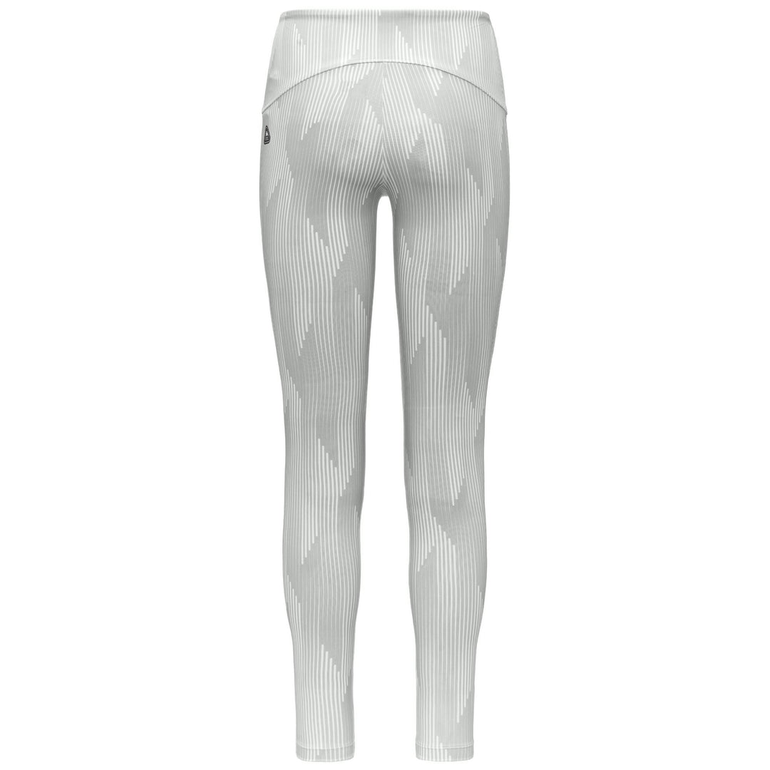 Leggings sportivi da donna grigi con vita alta e tessuto elasticizzato main