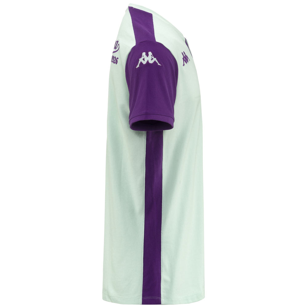Green Men's Slim Fit ACF Fiorentina Polo Shirt in Piquè Fabric 02