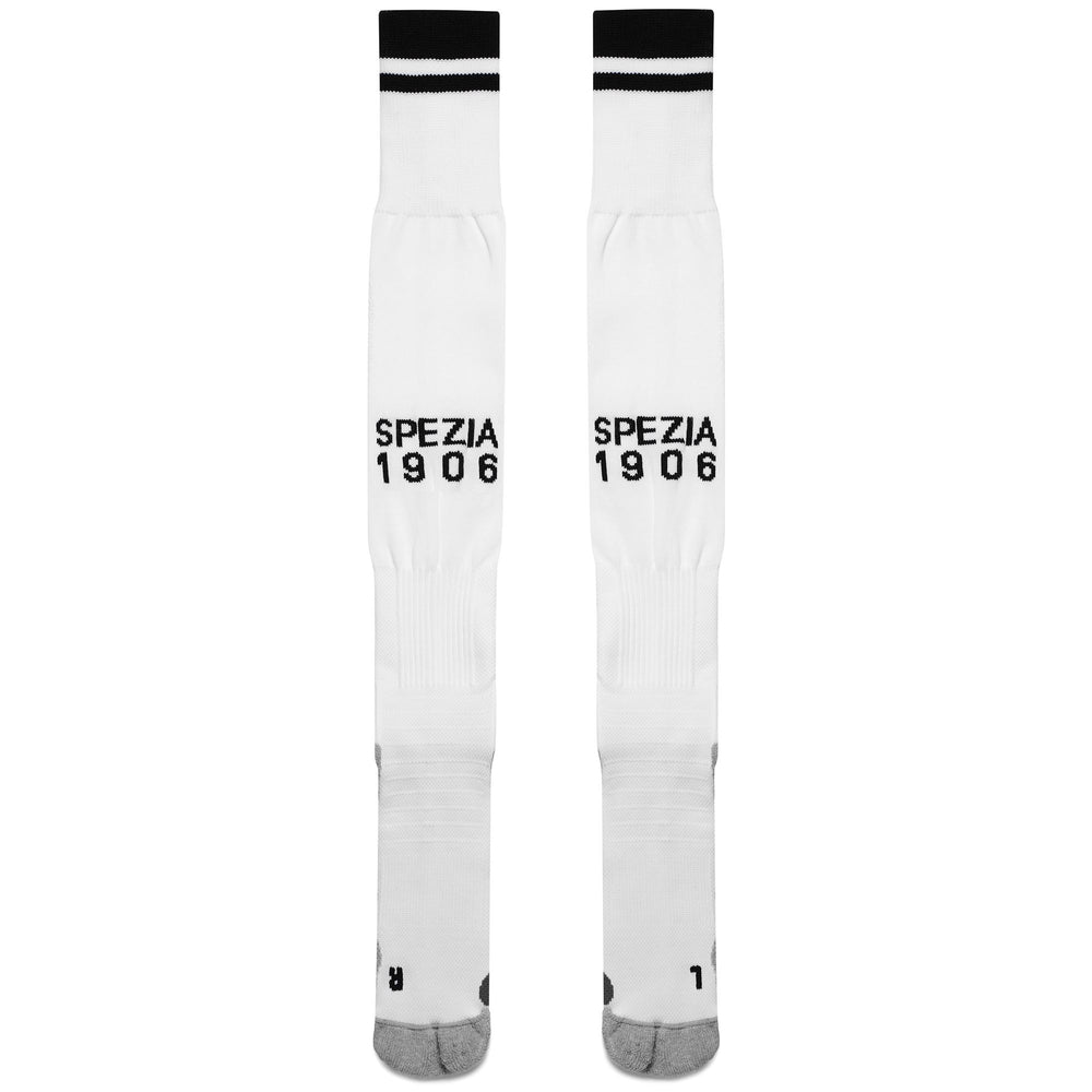 Black and White Men's Knee High Football Socks with Cushioning 02