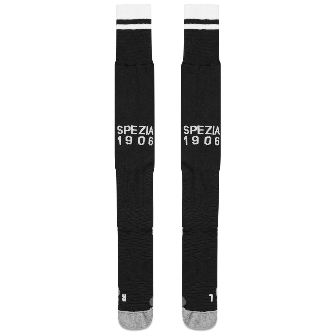 Black and White Men's Knee High Football Socks with Cushioning main