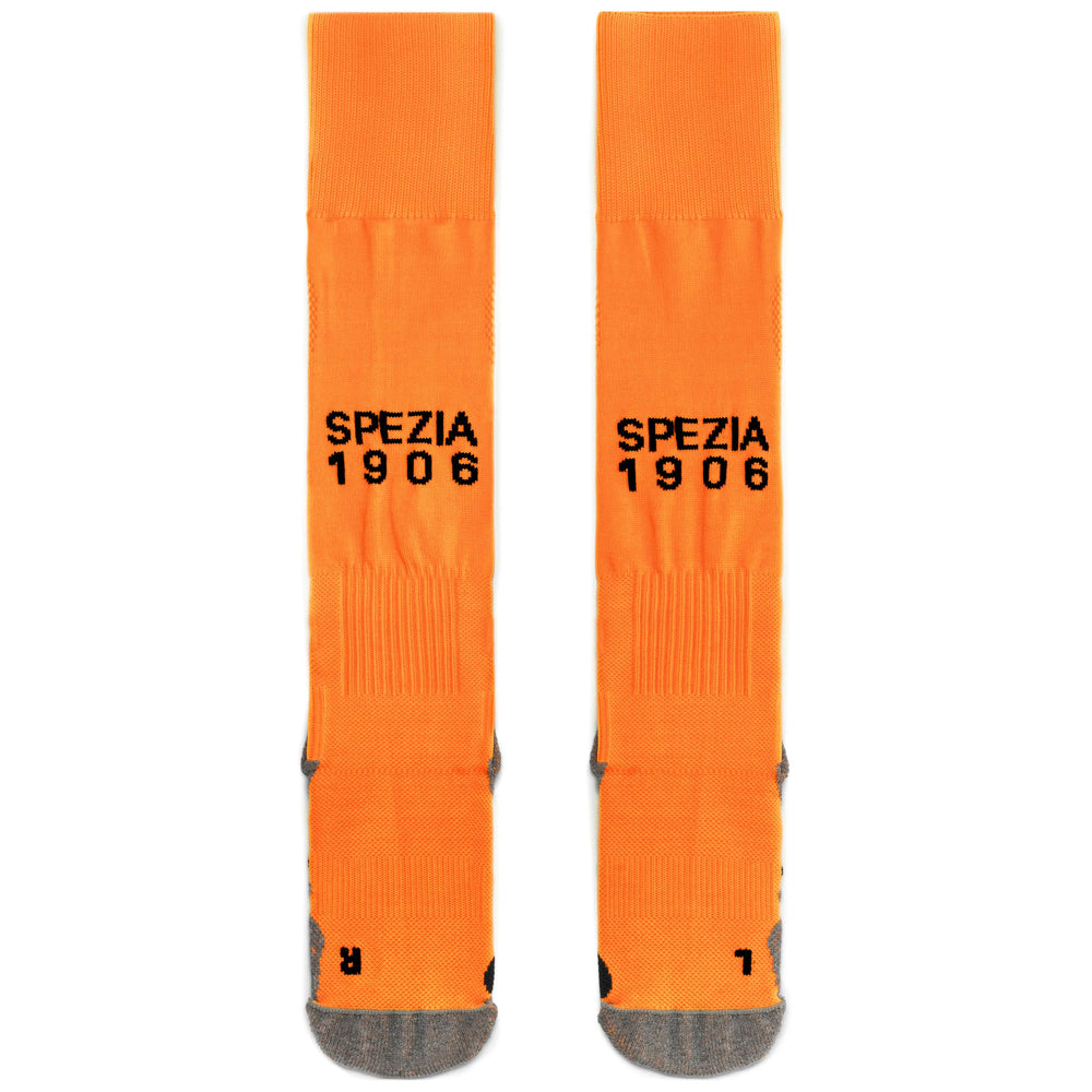 Calzini da calcio alti fino al ginocchio da uomo, giallo neon, con imbottitura 02