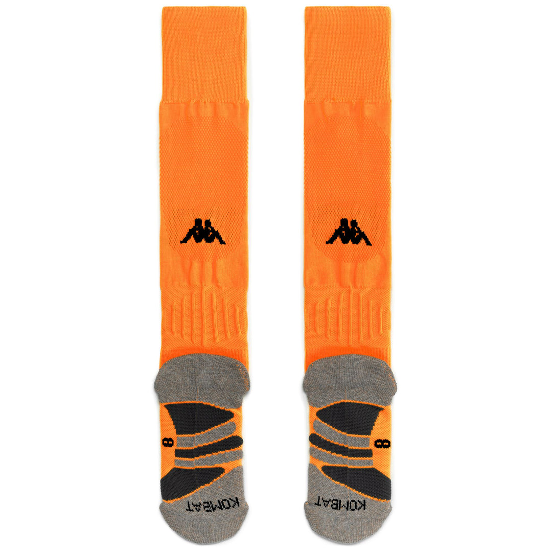 Calzini da calcio alti fino al ginocchio da uomo, giallo neon, con imbottitura main