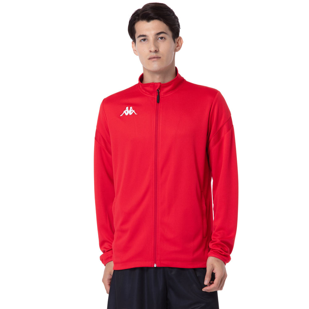 Chaqueta polar de fútbol de color rojo chino para hombre. 02