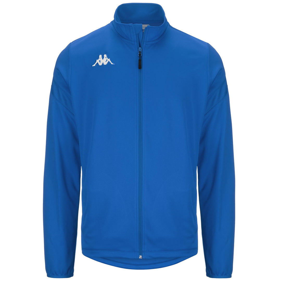 Chaqueta polar de fútbol azul zafiro para hombre. 01